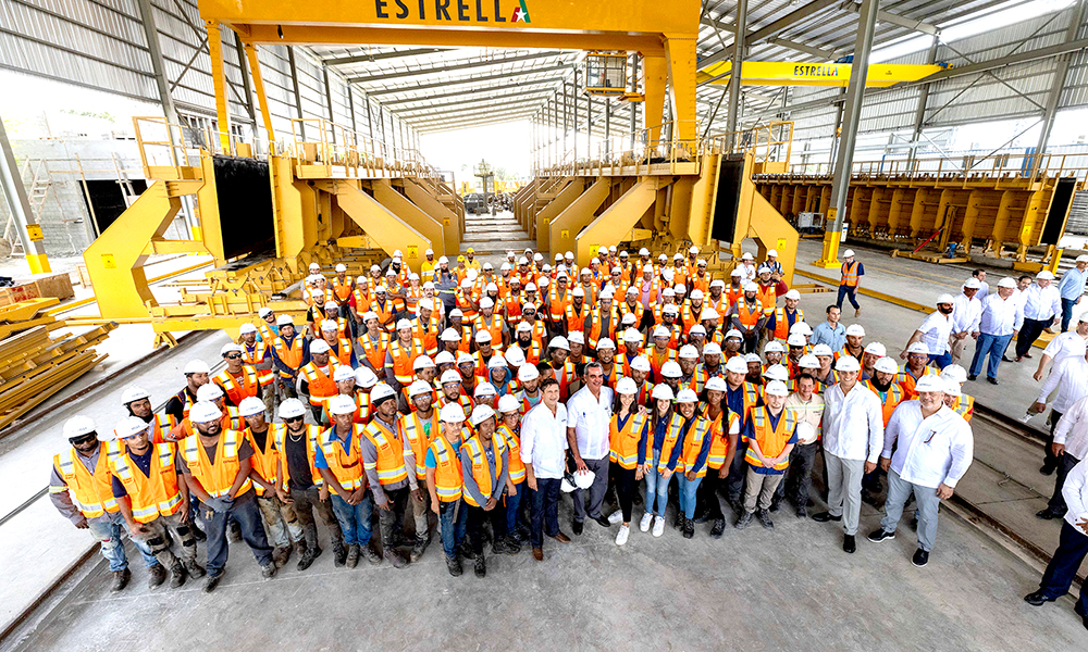 Grupo Estrella inaugura planta de prefabricados de hormigón