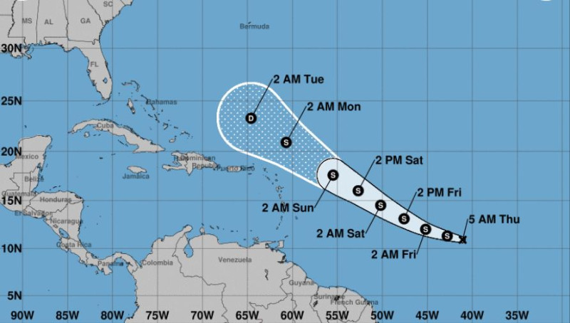 Bret tiene vientos de 110 km/h y sus efectos se sentirán mañana en el país