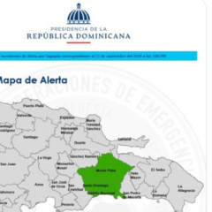 COE coloca dos provincias en alerta verde, más el Distrito Nacional